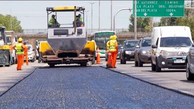 Berazategui: Inició la repavimentación del ramal Gutiérrez de la Autopista Buenos Aires– La Plata