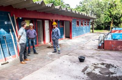 Olavarría: Avanzan las obras de mejoramiento en el piletón del Bioparque La Máxima
