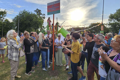Berazategui: Concluyó la renovación integral de la plaza del Barrio Luz y Fuerza