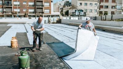 Mar del Plata: Avanza la construcción de canchas de básquet en Plaza España