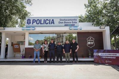 Quilmes: Funcionarios visitaron la nueva base operativa de la Subestación de Policía