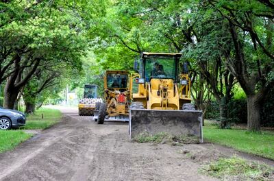 Olavarría: Se realiza el mantenimiento de calles en la zona de Palos de Colores y Pikelado