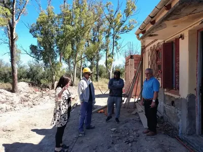 Patagones: Intendente Marino visitó Obras Escolares en marcha