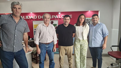 Tapalqué: Reunión de trabajo con el director  provincial de vinculación y transferencias de la CIC