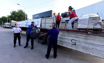 Almirante Brown: Partieron rumbo a Bahía Blanca las donaciones de los vecinos