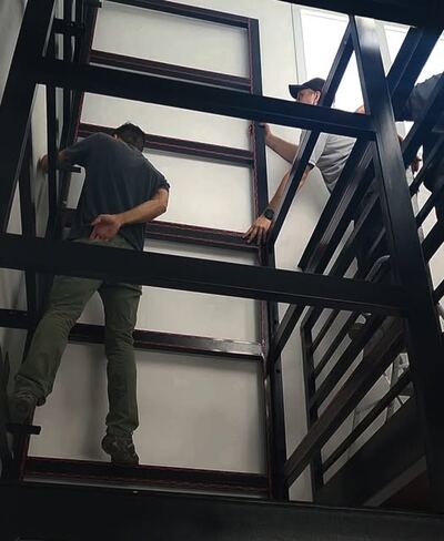 Chacabuco: Comenzó la instalación del ascensor en el edificio la UBA-CBC