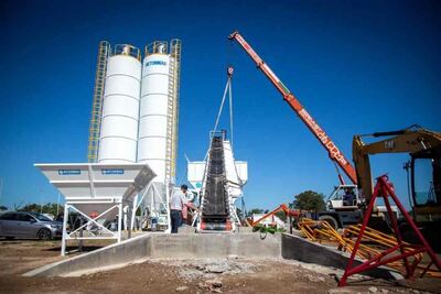Quilmes: La obra de la nueva Planta de Hormigón Municipal entró en su etapa final