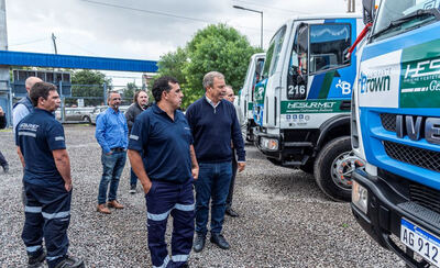 Almirante Brown: Presentan una nueva flota de camiones para la recolección y el tratamiento de residuos
