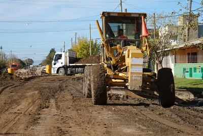 Necochea: La Comuna trabaja en el acondicionamiento de las calles en Barrio Norte