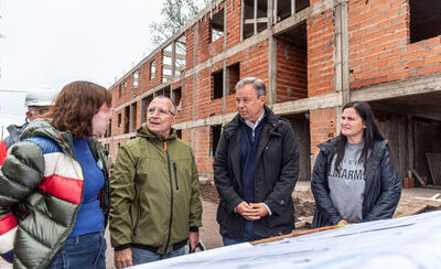 Almirante Brown: Avanzan las obras del nuevo complejo de viviendas en José Mármol