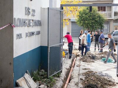 Lomas de Zamora: Avanzan los trabajos en la Escuela Primaria N°90 y la Secundaria N°22
