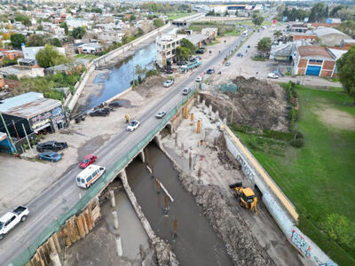 La Plata: Avanzan las obras hidráulicas en el Arroyo el Gato