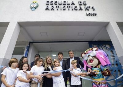 Lobos: Se inauguró el nuevo edificio para la Escuela de Educación Artística N°1