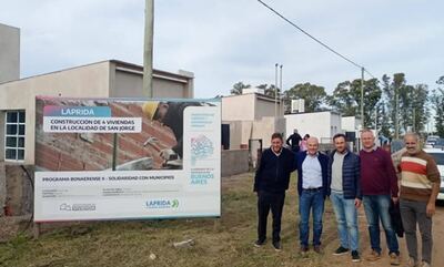 Avanza la construcción de más de 200 viviendas en el sudoeste bonaerense