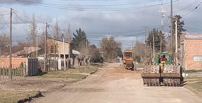 Necochea: Se realizaron trabajos de entoscado en Juan N. Fernández