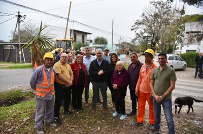 La Plata: Se puso en marcha el plan de obras públicas en Hernández