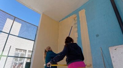 Berazategui: Realizaron tareas de embellecimiento en la Escuela Primaria Nº 56 de El Pato