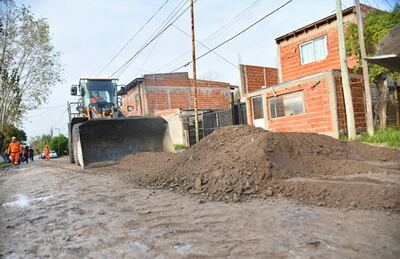 La Plata: Inició una importante obra vial en Altos de San Lorenzo