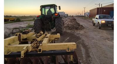 Madariaga: Iniciaron los trabajos para mejorar la transitabilidad del Parque Industrial