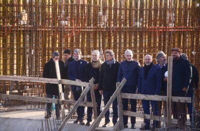 Punta Lara: Alak y Katopodis visitaron la obra de la nueva planta potabilizadora de agua