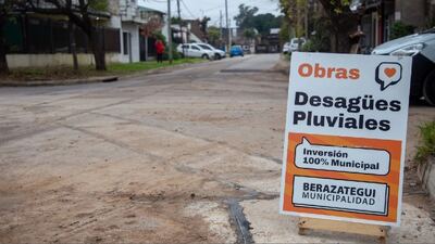 Berazategui: Finalizó la obra de desagüe pluvial en el Barrio San Pedro