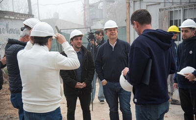 Almirante Brown: Continua la construcción del nuevo edificio de aulas del Instituto Superior de Formación Docente Nº 41