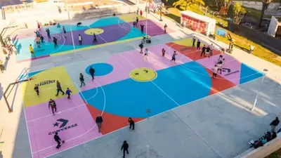 Mar del Plata: Finalizaron las obras de las dos nuevas canchas de básquet de Plaza España