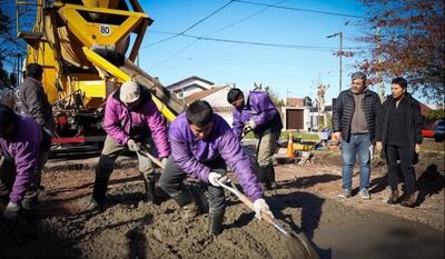 Quilmes: Ejecutan tareas de bacheo en hormigón en Quilmes Oeste
