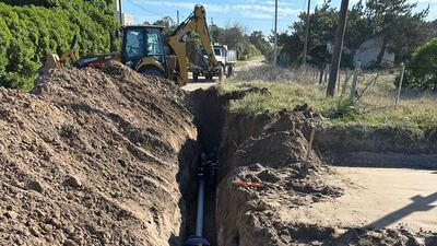 Necochea: Avanzan las obras de cloacas en Quequén