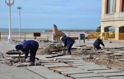 Mar del Plata: Iniciaron las obras de puesta en valor de la Rambla
