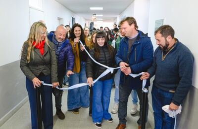 Olavarría: Wesner inauguró las nuevas obras de ampliación de la Escuela Secundaria Nº 18