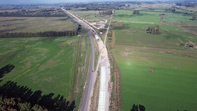 Avanza la duplicación de calzada, repavimentación y ensanche de la Ruta 215