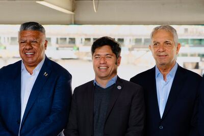La Plata: Junto a Tapia y Kicillof, Alak acompañó la presentación del plan de obras en el Estadio Único