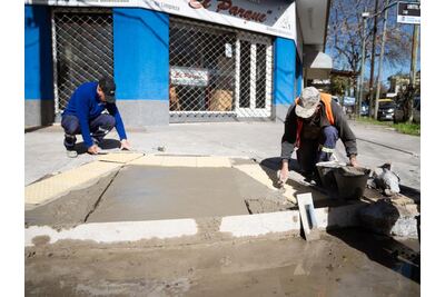 Lomas de Zamora: Ya se construyeron más de 100 rampas de accesibilidad en la ciudad