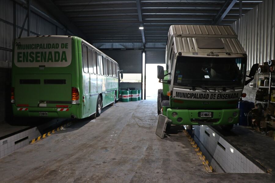 Ensenada: realizaron un mantenimiento de la flota municipal