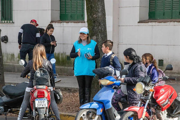 Junín: La Comuna y Estrellas Amarillas realizan tareas de concientización vial en los colegios