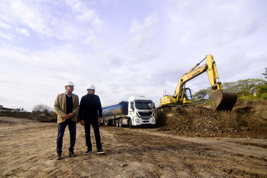 La Plata: Garro recorrió y supervisó la obra del reservorio hídrico de Los Hornos