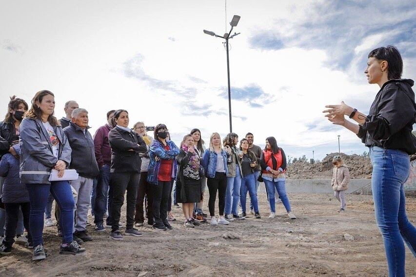 Quilmes: Mayra Mendoza supervisó el avance de la obra de la Ciudad de los Deportes