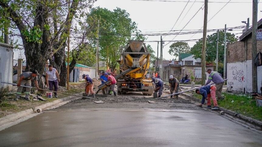 Quilmes: Avanzan la repavimentación en San Francisco Solano