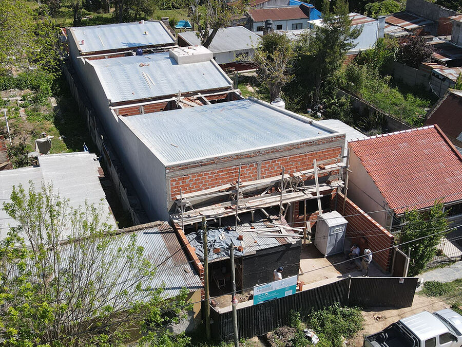 Berisso: Avanzan las obras del Centro Educativo Complementario N° 802