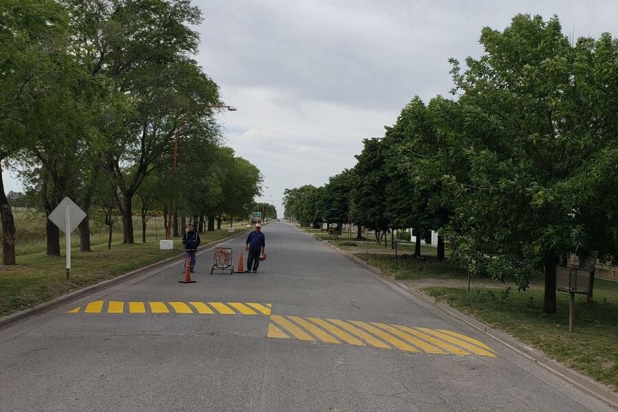 Necochea: Se realizaron trabajos de señalización y mantenimiento en Juan N. Fernández