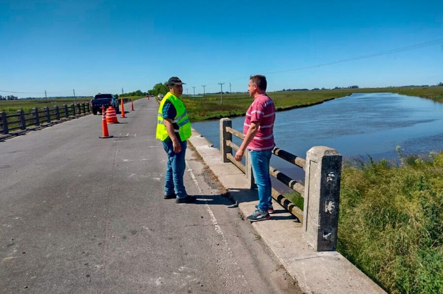 25 de Mayo: Comenzó la reparación del puente de Ruta 51 sobre el arroyo Saladillo