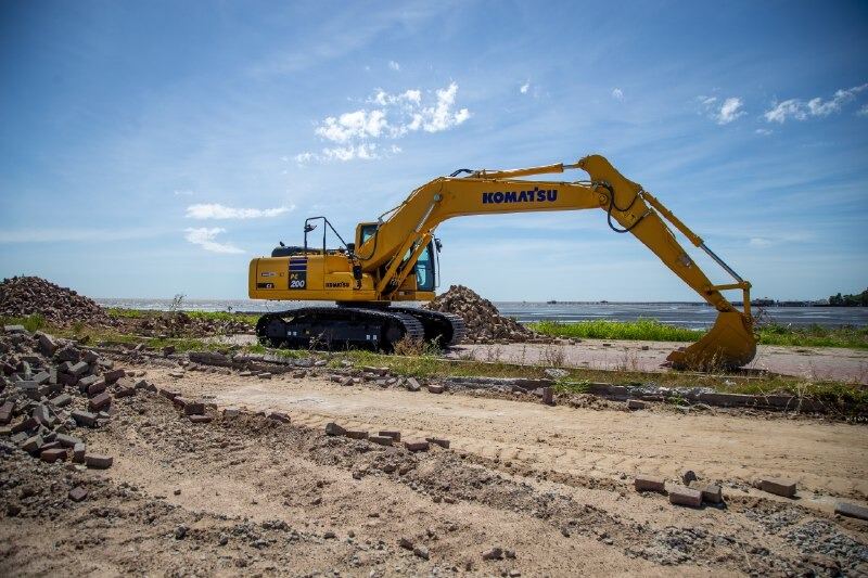 Quilmes: Avanza la obra del Parque de la Ribera