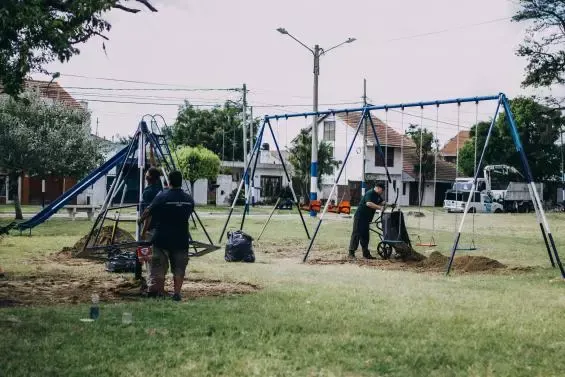 Mar del Plata: La Comuna llevó adelante trabajos de puesta en valor en la plaza de El Gaucho