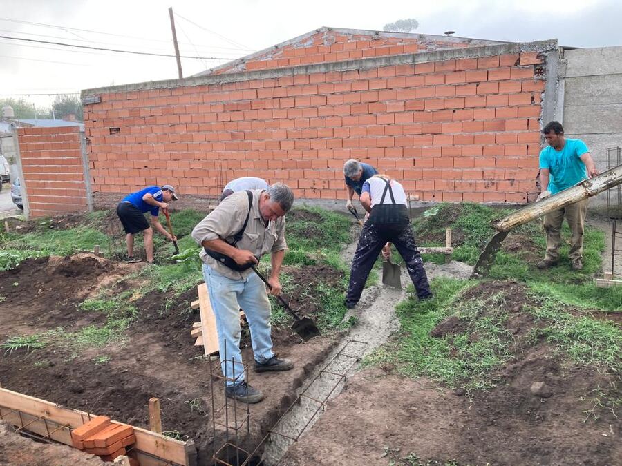 Tandil: Continúan las obras del Plan de Viviendas con Autoconstrucción Asistida en La Movediza
