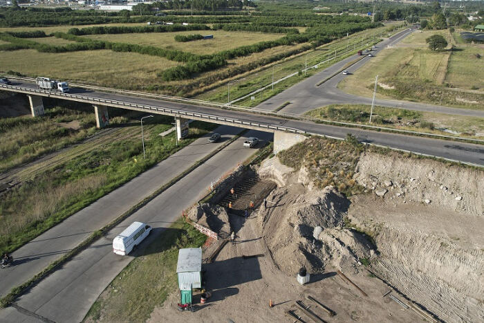 Bahía Blanca: Avanzan las obras viales en Circunvalación Norte