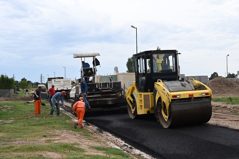 Bahía Blanca: Avanza el programa de pavimentación en la ciudad