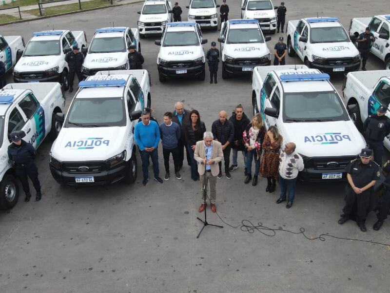 Berisso: Presentaron 13 nuevos patrulleros para la ciudad