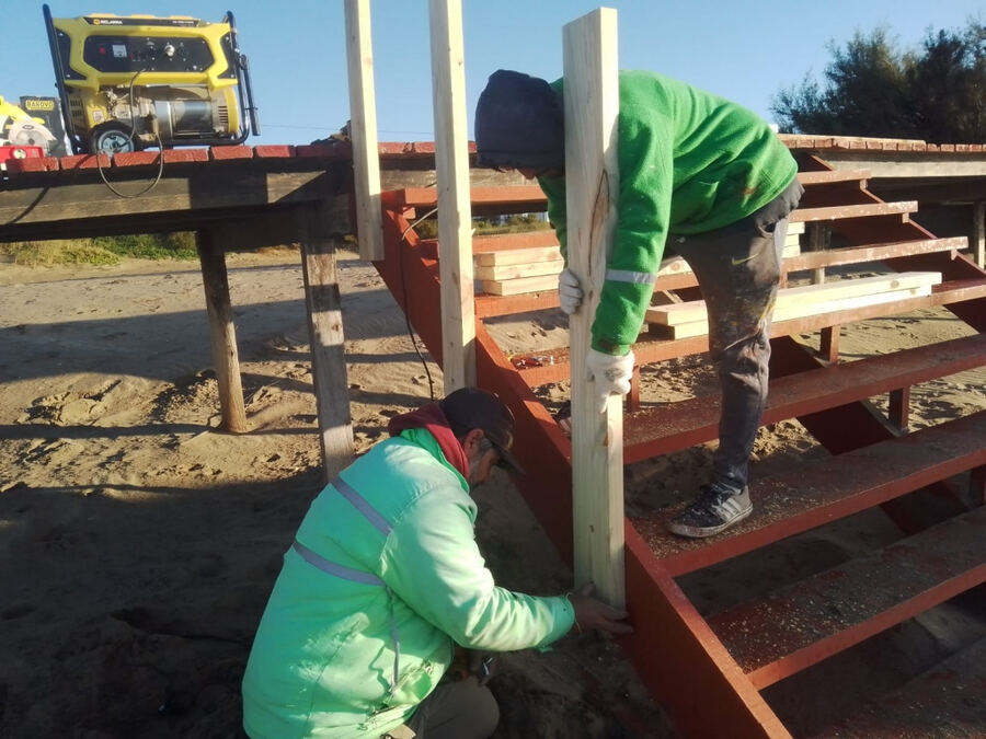 Villa Gesell: Realizan trabajos de mantenimiento en distintos puntos de la ciudad