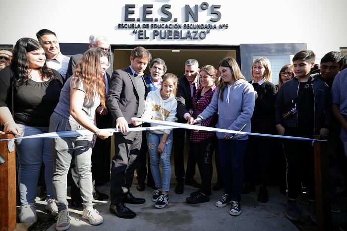 General Belgrano: Kicillof inauguró el nuevo edificio de la Escuela Secundaria N° 5